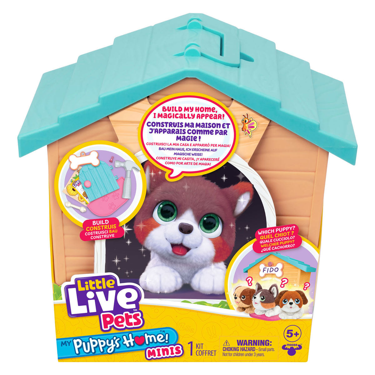 Surprise Puppy Cuddle in Dog House