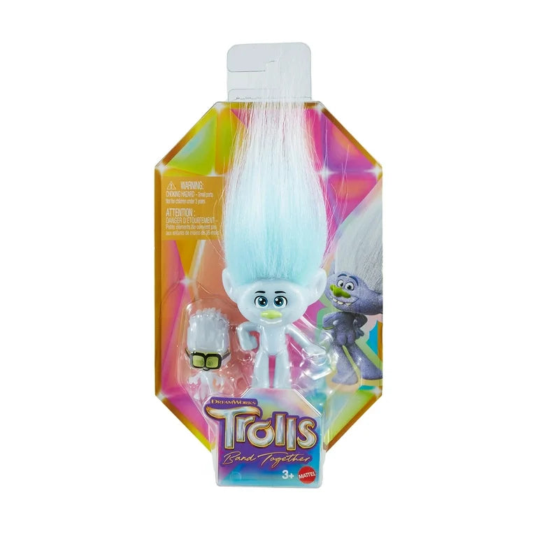 Trolls Band Together Guy Diamond Small Doll with Removable Outfit, Plush Hair & Tiny Diamond Figure