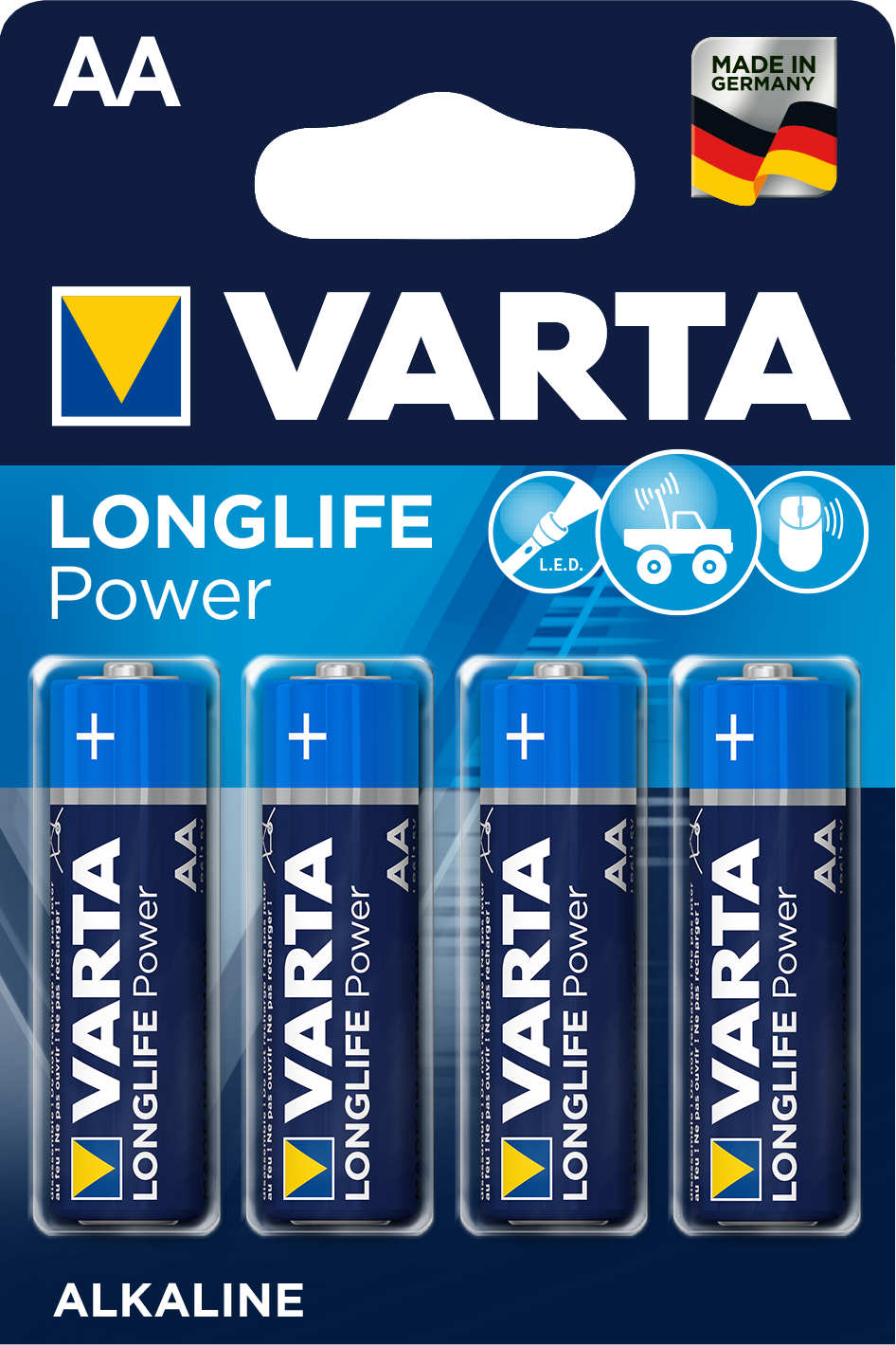 Varta AA Longlife Alkaline Batteries 4-Pack