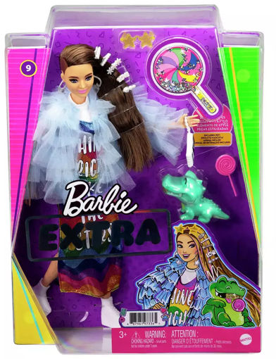 Popit Kingdom. BARBIE EXTRA DOLL IN BLUE RUFF