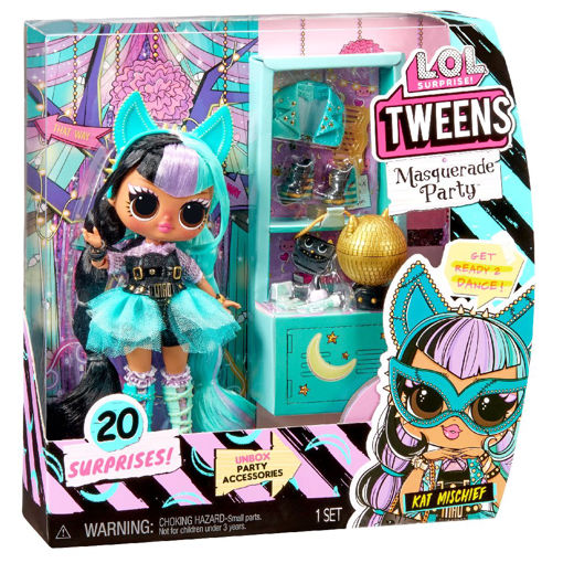 LOL Surprise! Tweens Masquerade Party Regina Hartt Fashion Doll with 20  Surprises Including Accessories & 2 Pink Outfits, Holiday Toy Playset,  Great