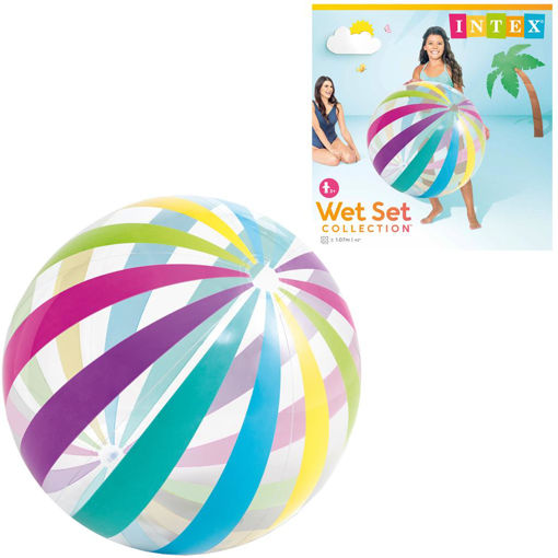 INTEX BEACH BALL STRIPE 107CM | Popit Kingdom - Malta's Coolest Toy Shop